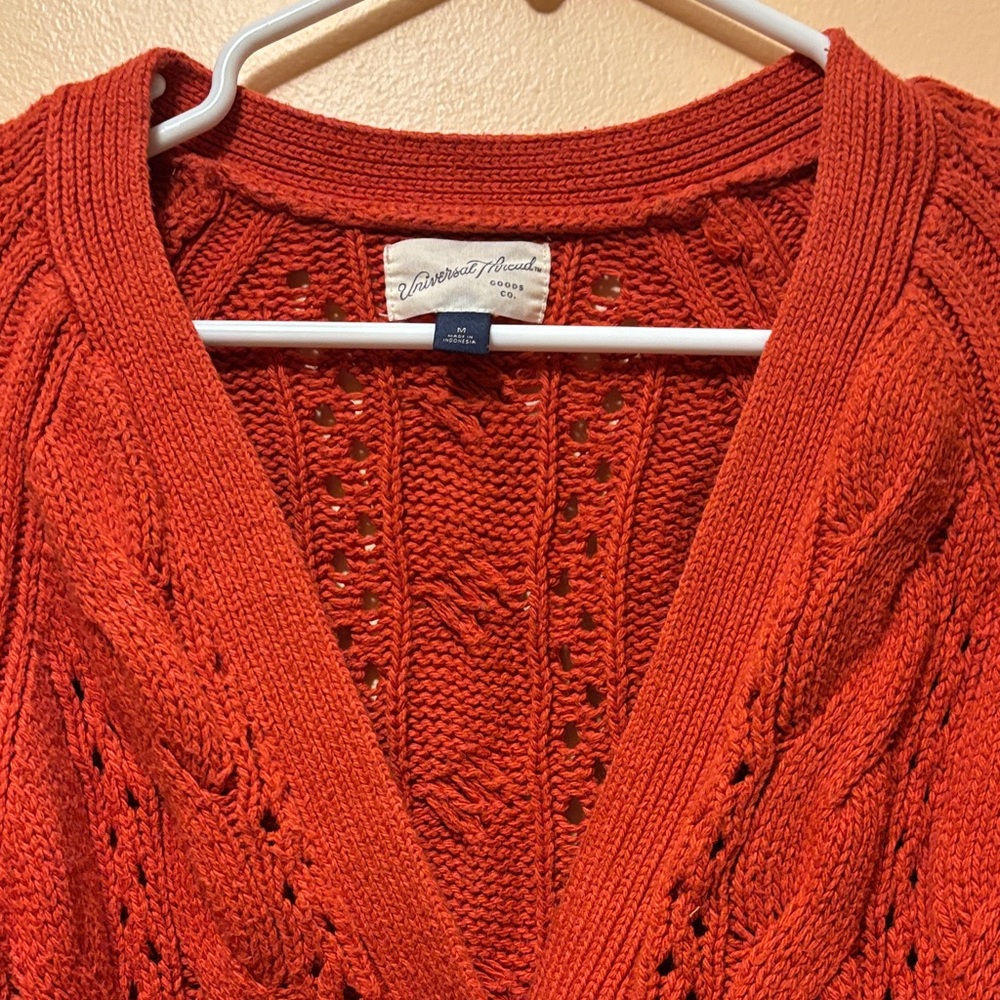 Universal Thread Red Knit Cardigan - Picture 2 of 5